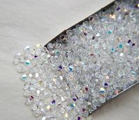 3/4mm Crystal Aurore Boreale Swarovski Bicone Crystal beads 50 Gross rainbow beads, jewelry making, couture beading