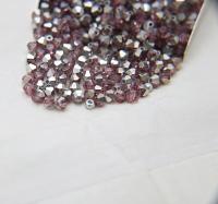 Swarovski (4mm) Light Rose Comet Argent Light Bicones 36/72/144/432/720 Pieces embroidery materials, jewelry making, vintage rare findings