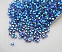 Swarovski (4mm) Burgundy AB 2X FC Bicones Rainbow Beads 36/72/144/432/720 Pieces (515) rainbow beads, jewelry making, couture embellishments
