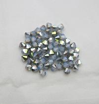 5/6mm White Opal Star Shine Swarovski Bicone Cuts 20/72/144/432/1000 Pieces Rare findings, jewelry making, craft supplies, embellishment