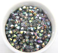 6mm Crystal Light Vitrail Medium Bicone beads Cuts 12/36/72/144/288 Pieces (234) rainbow jewelry making, couture embellishments, premium