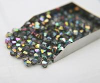 6mm Crystal Light Vitrail Medium Bicone beads Cuts 12/36/72/144/288 Pieces (234) rainbow jewelry making, couture embellishments, premium