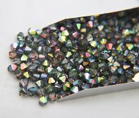 6mm Crystal Light Vitrail Medium Bicone beads Cuts 12/36/72/144/288 Pieces (234) rainbow jewelry making, couture embellishments, premium