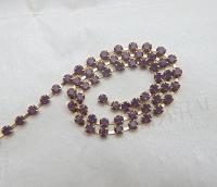 12SS Swarovski Vintage Rhinestone Chain in Cyclamen Opal (398) 3mm 0.5/1/2/5 Mtrs Wedding Bridal Supplies|Jewelry Making|Decoration vintage
