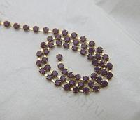 12SS Swarovski Vintage Rhinestone Chain in Cyclamen Opal (398) 3mm 0.5/1/2/5 Mtrs Wedding Bridal Supplies|Jewelry Making|Decoration vintage