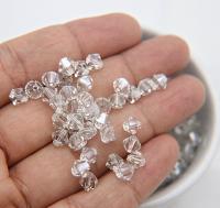 6mm Crystal Silver Shade Swarovski Bicone Cuts 12/36/72/144/288 Pieces (234) jewelry making/embroidery materials / premium vintage materials