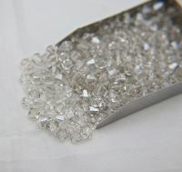 6mm Crystal Silver Shade Swarovski Bicone Cuts 12/36/72/144/288 Pieces (234) jewelry making/embroidery materials / premium vintage materials