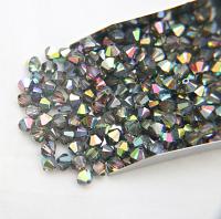 6mm Crystal Light Vitrail Medium Bicone beads Cuts 12/36/72/144/288 Pieces (234) rainbow jewelry making, couture embellishments, premium