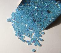 Swarovski (3/4mm) Aquamarine AB Bicones rainbow beads 36/72/144/432/720 Pieces Jewelry making rainbow beads, embroidery materials, couture