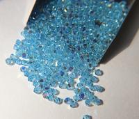 Swarovski (3/4mm) Aquamarine AB Bicones rainbow beads 36/72/144/432/720 Pieces Jewelry making rainbow beads, embroidery materials, couture