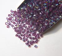 Swarovski 4mm Amethyst AB Bicones 36/72/144/432/720 Pieces PREMIUM rainbow beads jewelry making couture embellishments, embroidery materials
