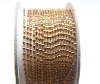 10 SS Swarovski Rhinestone Cup Chain in Crystal Red Magma 2.8mm Made in Austria 0.5/1/2/5 Meters vintage findings / jewelry making / strass