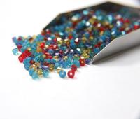 4mm Mystic Blue Designer Mixes Swarovski Bicone beads 36/72/144/432/720 Pieces loose beads, mix beads, embroidery materials, craft supplies