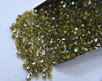4mm Khaki Satin Swarovski Bicone Cuts Beads 36/72/144/432/720 Pieces jewelry making, loose beads