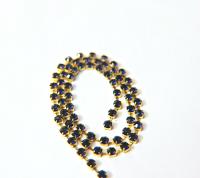 18ss Swarovski Rhinestone Chain in Cobalt (369) 0.5/1/2/5 Meters Bridal Supplies, Jewelry, vintage findings, embroidery materials