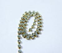 18ss Swarovski Rhinestone Chain in Light Azore 0.5/1/2/5 Meters Bridal Supplies, Jewelry Making, vintage findings, embroidery materials