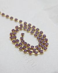 12SS Swarovski Vintage Rhinestone Chain in Cyclamen Opal (398) 3mm 0.5/1/2/5 Mtrs Wedding Bridal Supplies|Jewelry Making|Decoration vintage