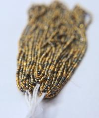 13/0 Hanks Charlotte Cut Beads Metallic Gold Patina 1/5/25/50/100 Hanks 2.0mm jewellery rare glass beads, jewelry supply, findings, craft
