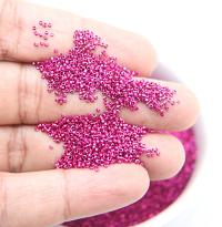 1mm Micro Fuchsia Metallic Plated Tube Beads 5/10/100/500 Grams High Quality Nail Art decoration / Haute Couture Embroidery / Doll Making