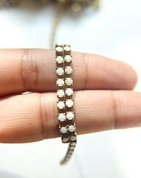 12SS Swarovski Vintage Rhinestone Chain White Alabaster (281) 3mm 0.5/1/2/5 Meters wedding decorations, strass chains