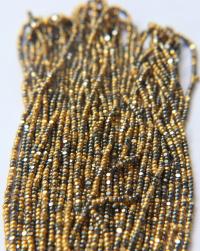 13/0 Hanks Charlotte Cut Beads Metallic Gold Patina 1/5/25/50/100 Hanks 2.0mm jewellery rare glass beads, jewelry supply, findings, craft
