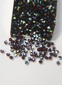 Swarovski (3/4mm) Garnet Aurore Boreale (241) Bicones 36/72/144/432/720 Pieces Jewelry making beads, PREMIUM BEADS, sew materials, couture