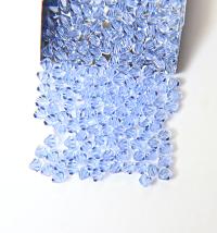 4/5mm Light Sapphire Swarovski Bicone 12/36/72/144/432/720 Pieces jewelry making beads, embroidery materials, craft supplies