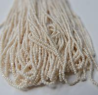13/0 Charlotte Cut Beads Ivory 5/10/20/50/250/500 Grams craft supplies, jewelry making, embroidery materials, vintage beads, rare supplies
