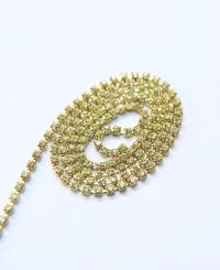 14PP Rhinestone Chain Swarovski vintage 2mm (0.5/1/2/5 Meters) vintage findings, strass chains, PREMIUM supplies, wedding decorations, laces