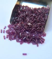 True Cuts Size 2 (2x4mm) Bugle Beads 5/10/20/50/250/500 Grams Light Amethyst Preciosa Ornella loose tube beads, embroidery materials