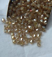 Swarovski (5mm) Crystal Golden flare Bicones 12/36/72/144/288/720 Pieces embroidery materials, jewelry supplies, craft supplies, decoration