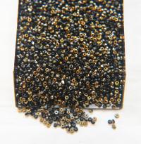 13/0 Charlotte Cut Beads Patina Jet Black Bronze Gold 5/10/20/50/250/500 Grams PREMIUM MATERIALS