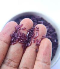 True Cuts Size 2 (2x4mm) Bugle Beads 5/10/20/50/250/500 Grams Light Amethyst Preciosa Ornella loose tube beads, embroidery materials