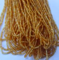 11/0 Hanks Charlotte Cut Beads 10020 Transparent Light Topaz 1/5/25/50/100 Hanks 2.0mm glass beads, jewelry supply, findings, craft supply