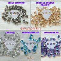 8mm Swarovski Elements 6301 Top Drilled Bicone Pendants 6/24/72/144 Pieces, jewelry making, vintage findings, Premium Materials