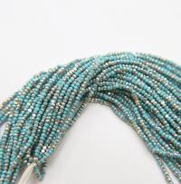 11/0 Hanks Charlotte Cut Beads Patina Premium Turquoise Blue Opaque Silver 1/5/25/50/100 Hanks 2.0mm PREMIUM SEED beads, jewelry supply