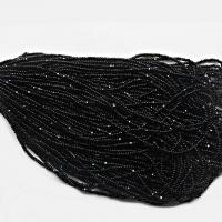 11/0 Charlotte Cut Beads Jet Black 10/20/50/250/500 Grams Native Beads Supply, embroidery materials, jewelry making, vintage beads