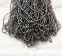 13/0 Charlotte Cut Beads Patina Transparent Crystal Gun Metal 5/10/20/50/250/500 Grams craft supplies, jewelry making, embroidery materials