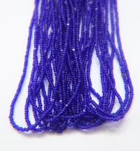 13/0 Charlotte Cut Beads 30100 Royal Blue Transparant Hanks 1/5/25/50/100 Hanks 1.6mm glass beads, jewelry supply, findings, vintage