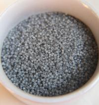 8/0 Seed Beads Frosted Gunmetal 3 MM  20/50/100/200 Grams  glass beads, jewelry supply, vintage findings, craft supply
