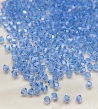 4/5mm Light Sapphire Swarovski Bicone 12/36/72/144/432/720 Pieces jewelry making beads, embroidery materials, craft supplies