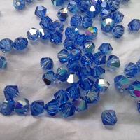 4mm Swarovski Sapphire AB Bicones rainbow beads 36/72/144/432/720 Pieces, rainbow beads, jewelry making, couture embellishments