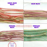 18PP Rhinestone Chain Swarovski vintage Matt 2.5 mm Wedding Bridal Supplies VINTAGE Jewelry Making decorations