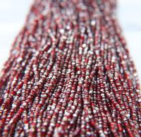 11/0 Charlotte Cut Beads Patina Transparent Light Siam Silver 10/20/50/250/500 Grams PREMIUM SEED Beads, vintage supplies