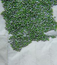 13/0 Charlotte Cut Beads Patina Opaque Peridot Silver 5/10/20/50/250/500 Grams glass beads, jewelry supply, findings, craft supply,vintage