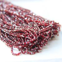 13/0 Charlotte Cut Beads Patina Transparent Light Siam Silver 5/10/20/50/250/500 Grams glass beads, jewelry supply, findings, craft supply