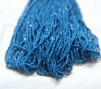 11/0 Charlotte true Cut Beads 2 MM Teal Blue Opaque 1/5/25/50/100 Hanks PREMIUM SEED Beads, bracelet beads, tassel beads