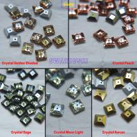 10mm Swarovski 3400 Square Lochrosen (3400) - 5 Colors 2/4/24/72/144 Pieces PREMIUM Materials