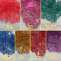 11/0 Charlotte Cut Beads in Neon Linings (14 Colors) 10/20/50/250/500 Grams PREMIUM SEED BEADS, bead store