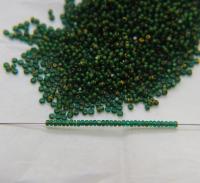 11/0 True cuts Charlotte  Beads Teal Green Yellow Lined 10/20/50/250/500 Grams PREMIUM SEED BEADS, Native Supply
